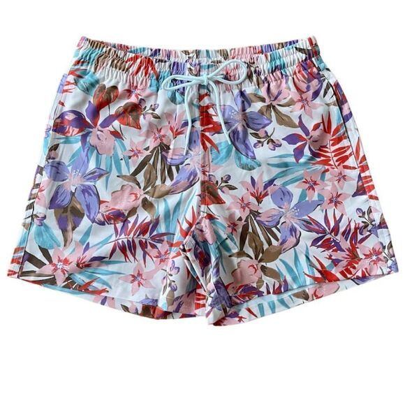 Citrine Swim COLE BOARDIES ALOHA BLOOMS - MENS L - Picture 2 of 4